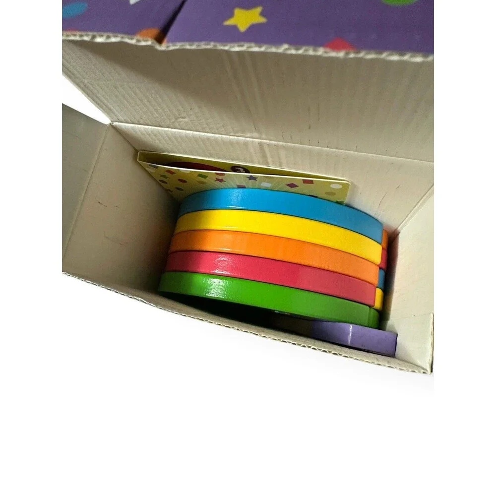 Melissa &Doug wooden rainbow surprise cake play set pieces see description